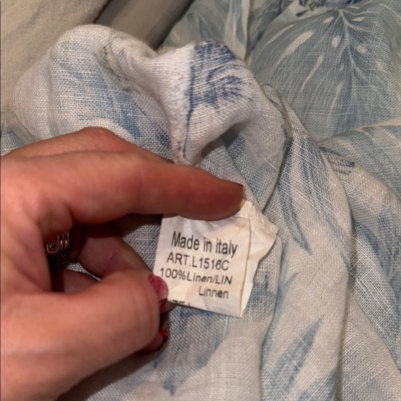 Lungo L’arno 100% linenFloral Print Sleeveless Dress - Picture 5 of 5